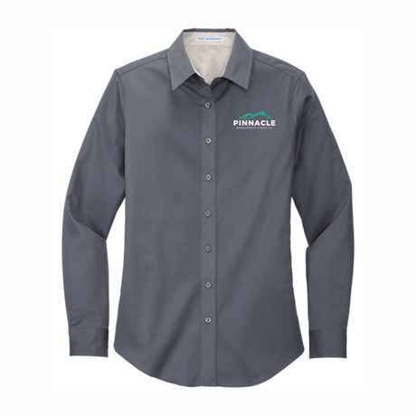 PMG Women's Long-Sleeve Full Button Shirt