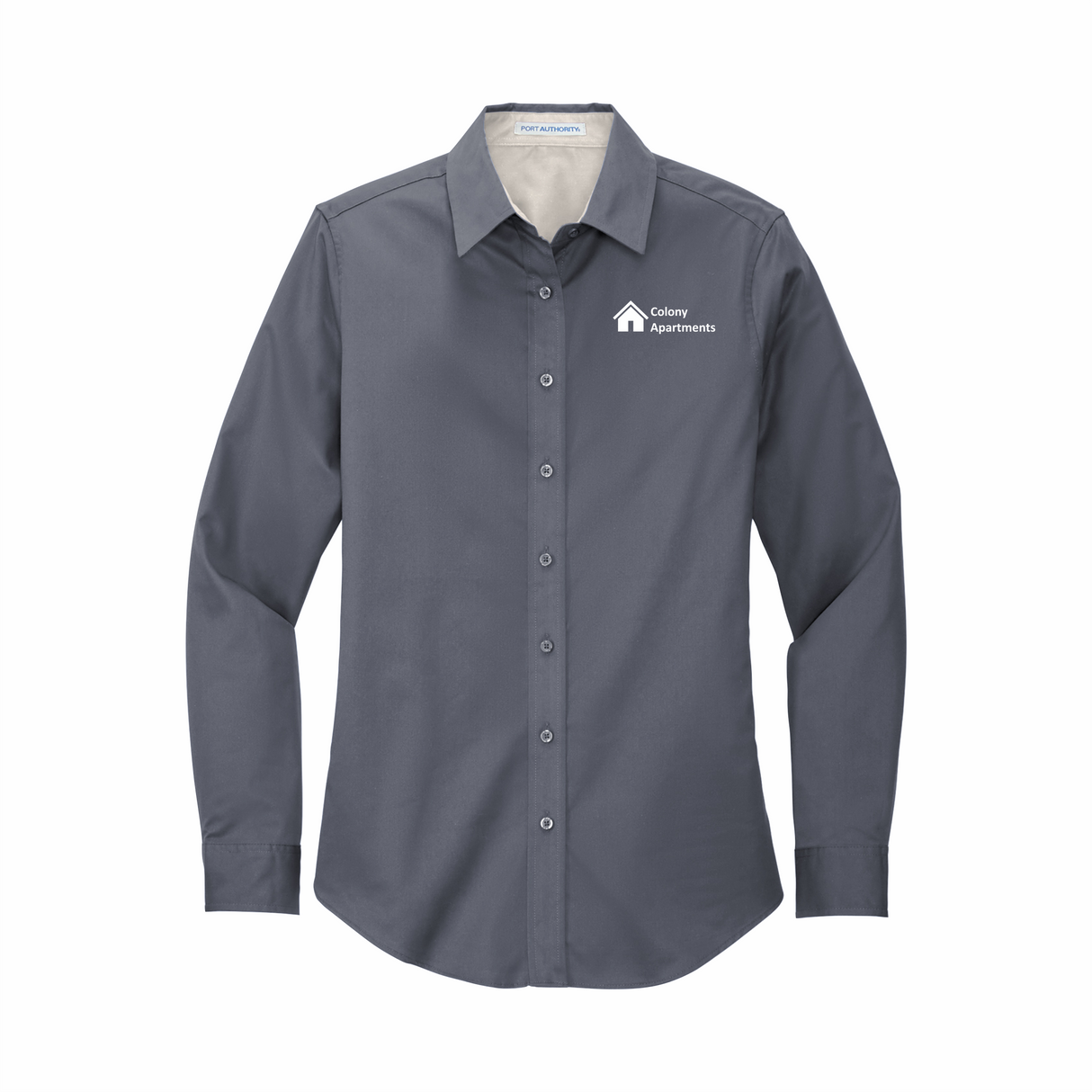 CA Women's Long-Sleeve Full Button Shirt