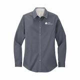 CA Women's Long-Sleeve Full Button Shirt