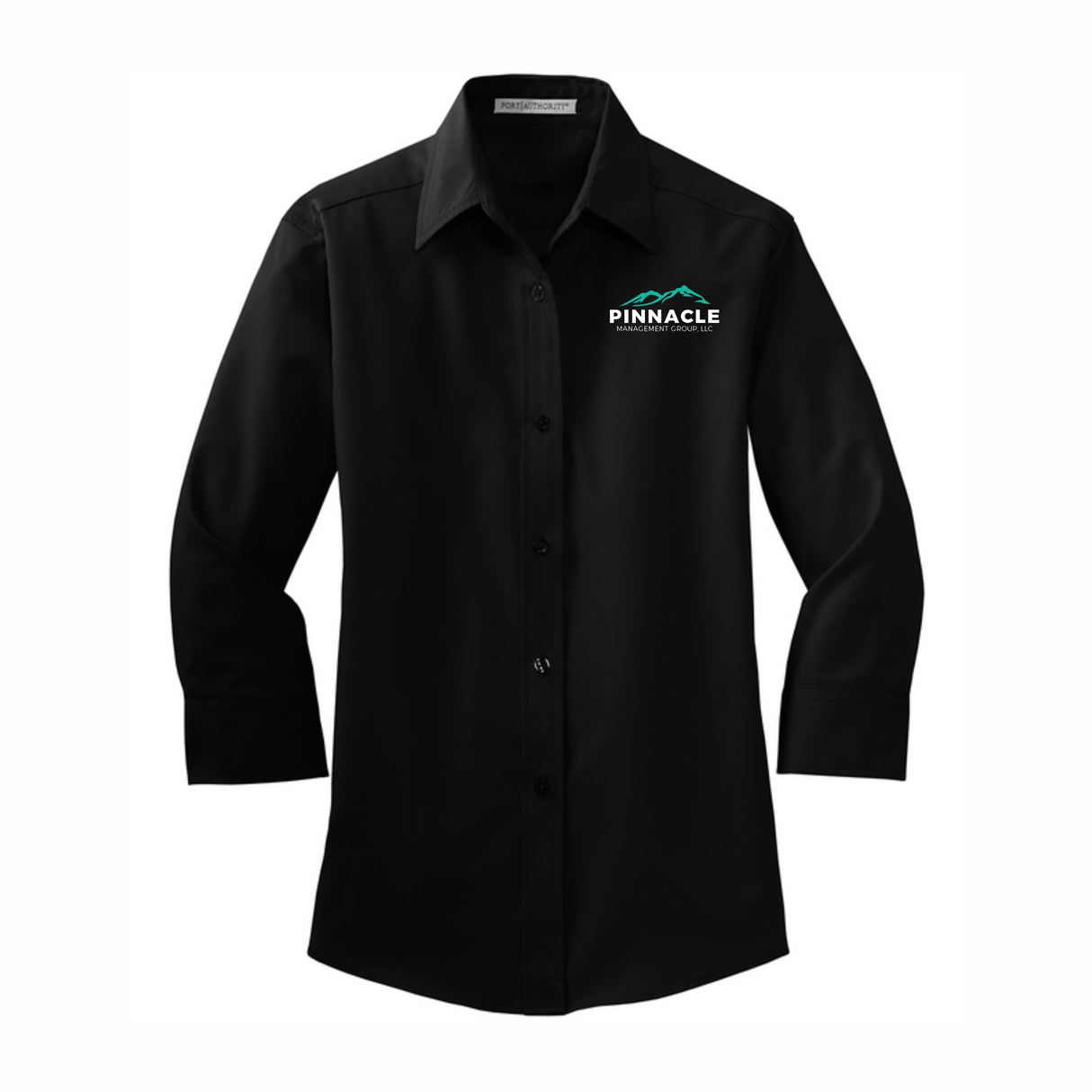PMG Women's 3/4-Sleeve Full Button Shirt