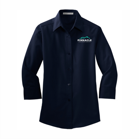 PMG Women's 3/4-Sleeve Full Button Shirt