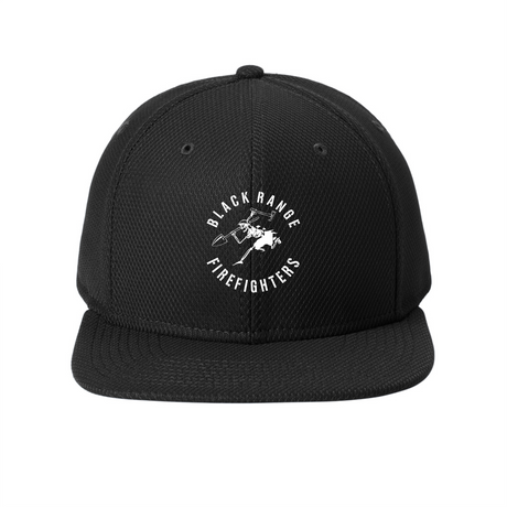 Black Range Fire Flat Bill Snapback Cap