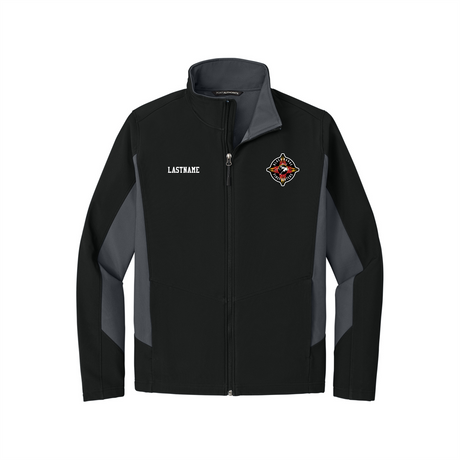 Black Range Fire Colorblock Softshell Jacket