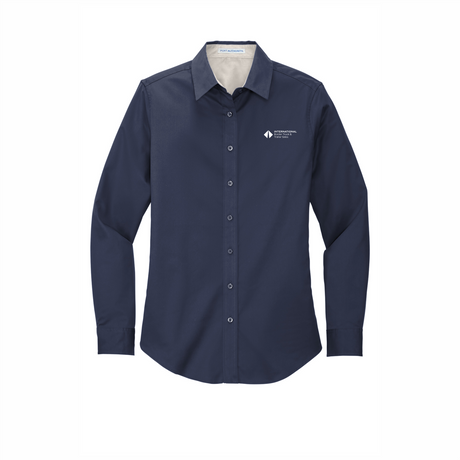 BI T&T Ladies' Long-Sleeve Easy Care Full-Button Shirt