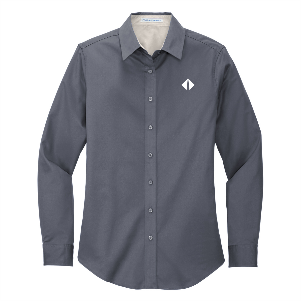 BI Diamond Ladies' Long-Sleeve Easy Care Full-Button Shirt