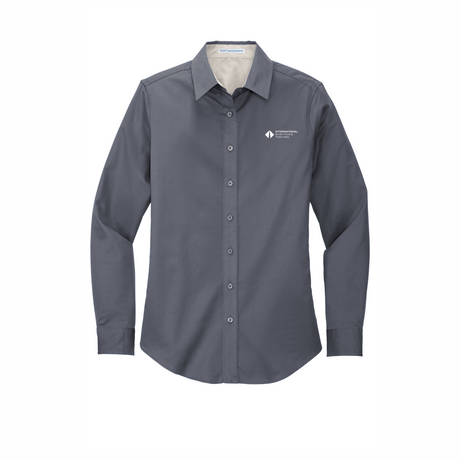 BI T&T Ladies' Long-Sleeve Easy Care Full-Button Shirt