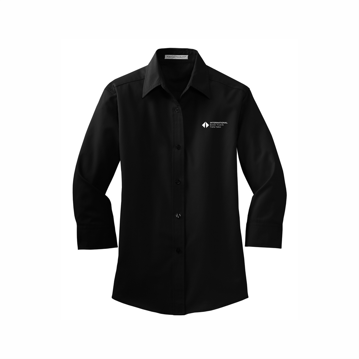 BI T&T Ladies 3/4-Sleeve Easy Care Full-Button Shirt