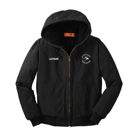 Black Range Fire Full-Zip Hooded Work Jacket
