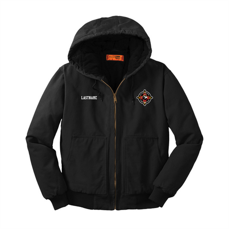 Black Range Fire Full-Zip Hooded Work Jacket