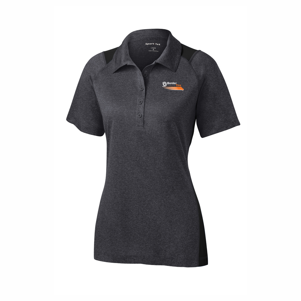 Border Tire Ladies' Heather Colorblock Performance Polo