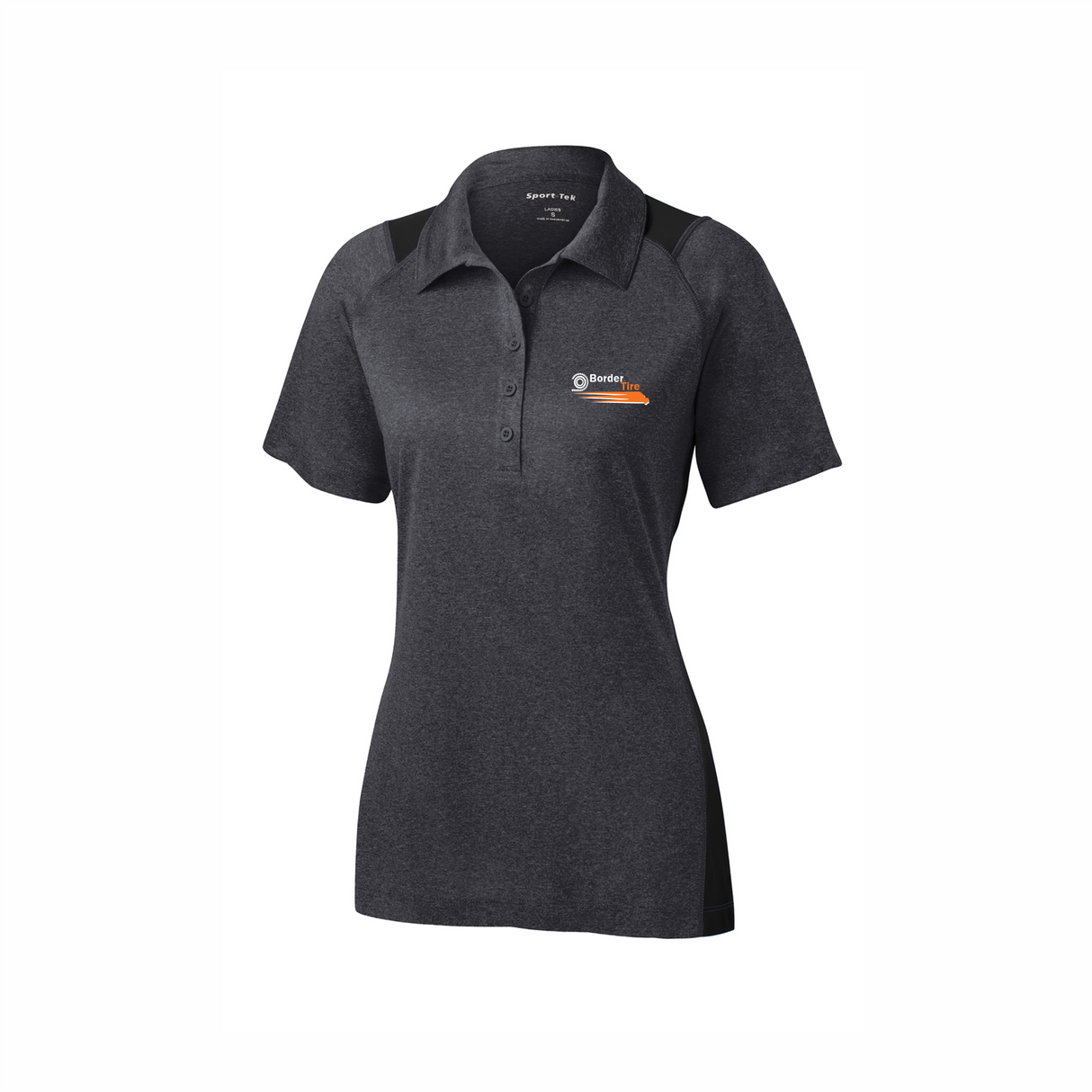 Border Tire Ladies' Heather Colorblock Performance Polo