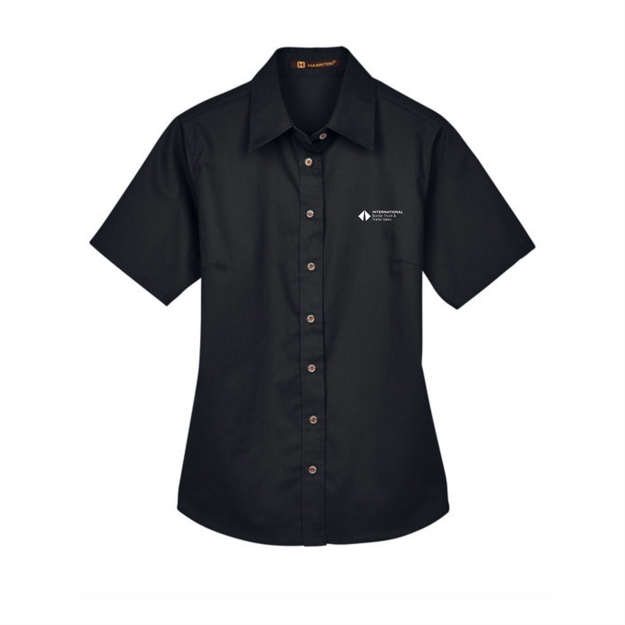 BI T&T Ladies' Easy Blend™ Short-Sleeve Twill Shirt with Stain-Release