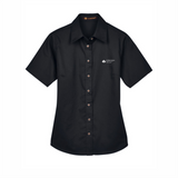 BI T&T Ladies' Easy Blend™ Short-Sleeve Twill Shirt with Stain-Release