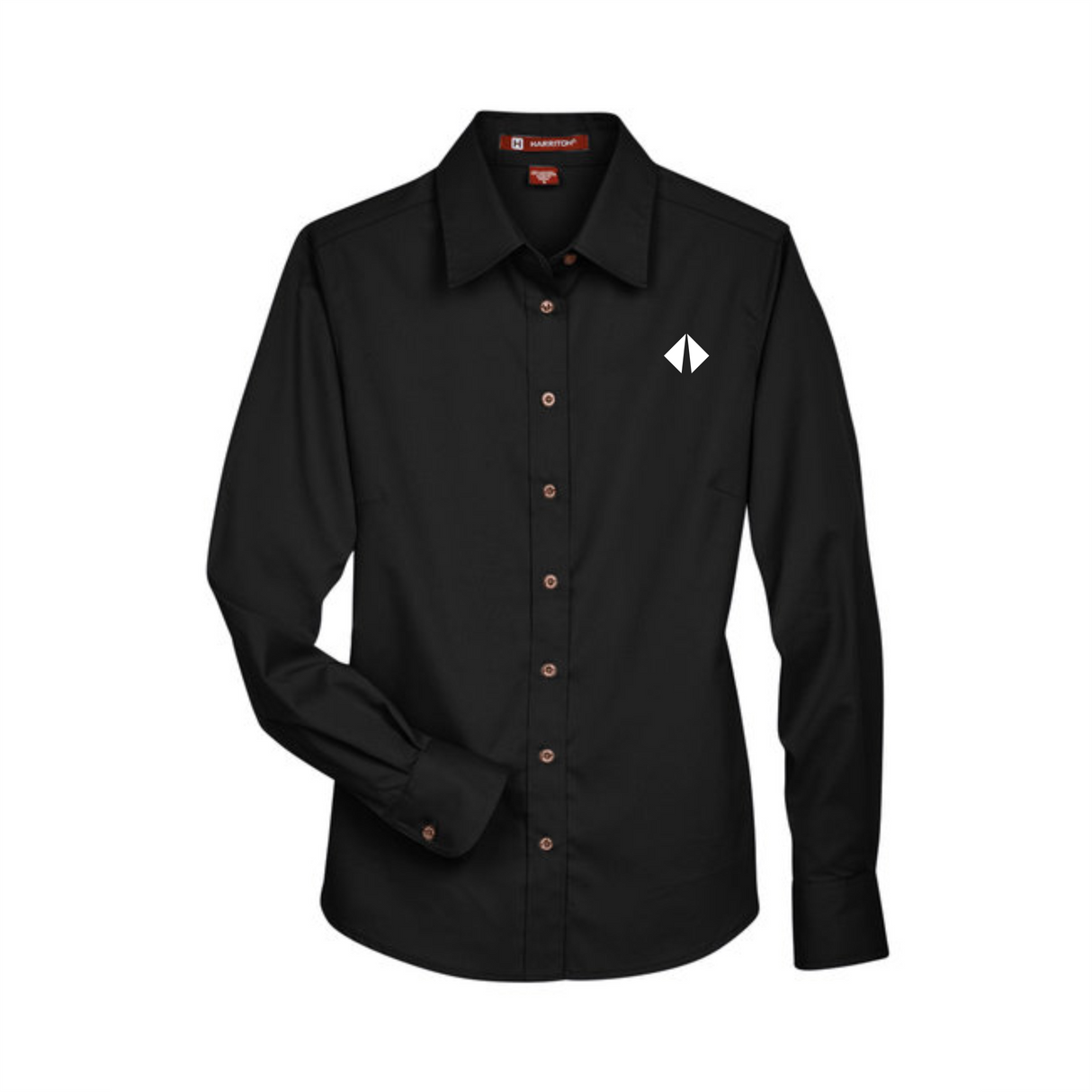 BI Diamond Ladies' Easy Blend™ Long-Sleeve Twill Shirt with Stain-Release