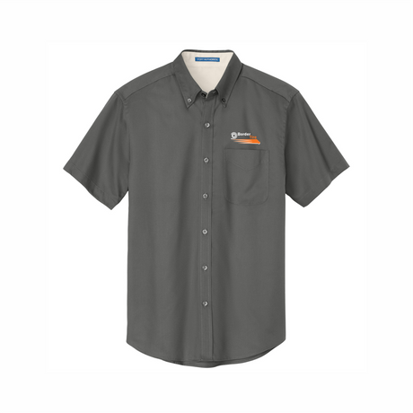 Border Tire Easy Care Full-Button Shirt