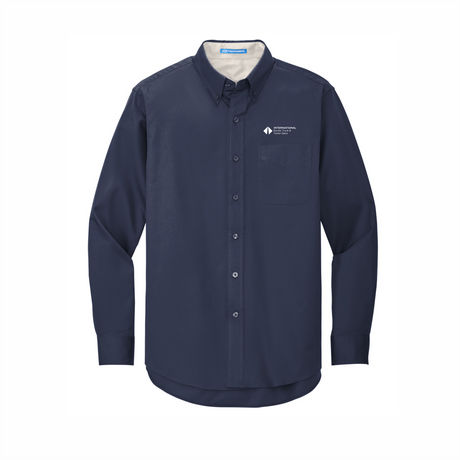 BI T&T Long-Sleeve Easy Care Full-Button Shirt