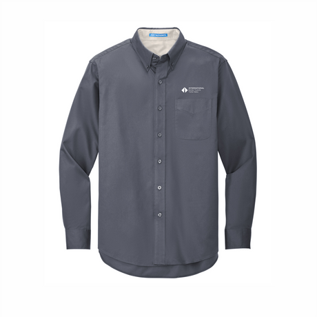 BI T&T Long-Sleeve Easy Care Full-Button Shirt