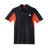 Border International Diamond Logo Side Blocked Micropique Performance Polo