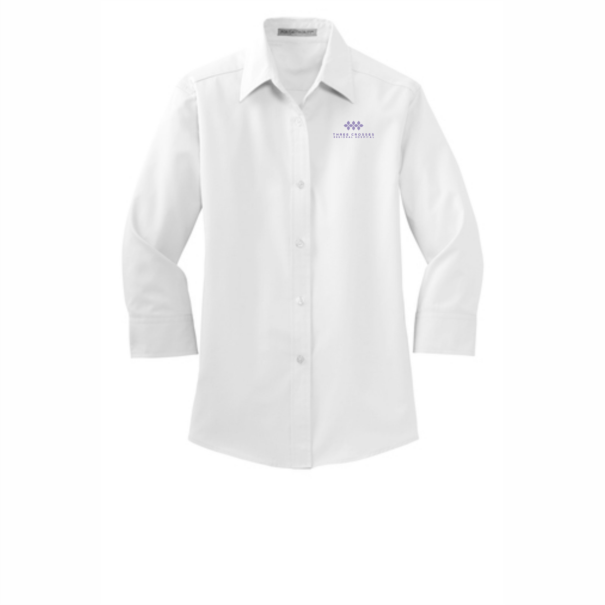Three Crosses Hospital Women's 3/4-Sleeve Dress Shirt