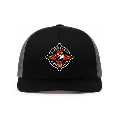 Black Range Fire Trucker Snapback Cap