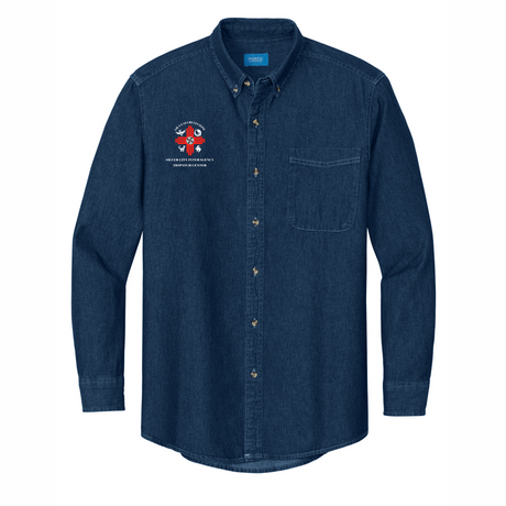 Silver City IDC Dispatch Center Long-Sleeve Denim Shirt