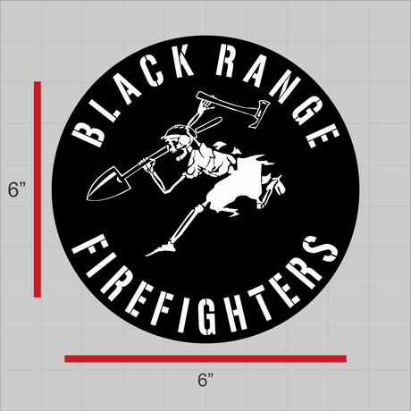 Black Range Fire Decal