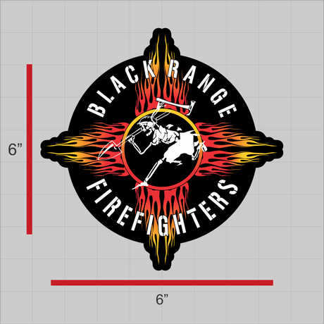 Black Range Fire Decal