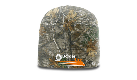 Border Tire Camo Microfleece Beanie