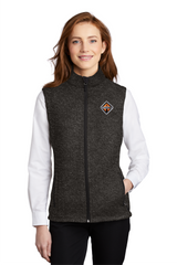Border International Diamond Logo Ladies Sweater Fleece Vest