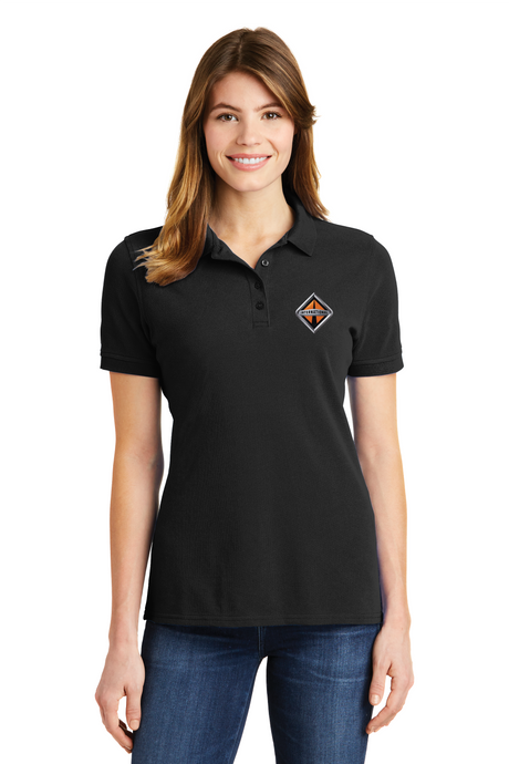 Border International Diamond Logo Ladies' Ringspun Pique Polo