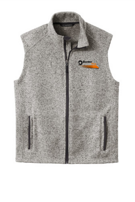 Border Tire Sweater Fleece Vest