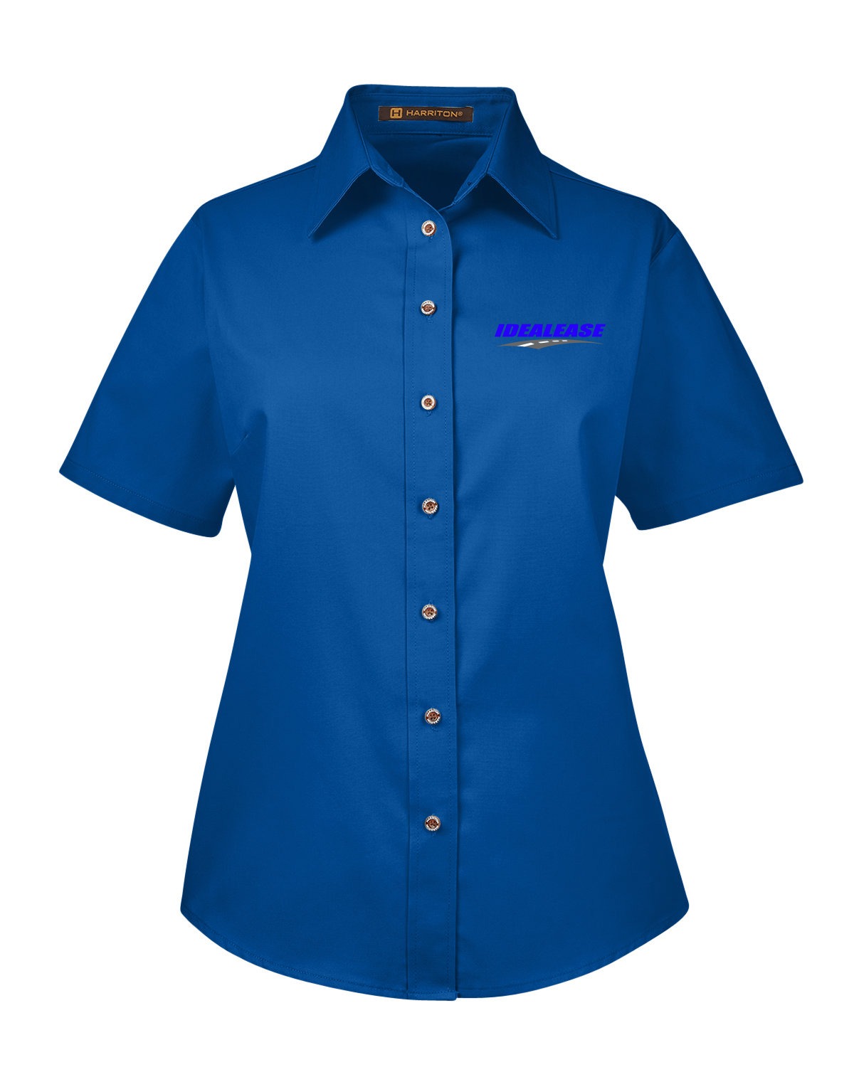 Idealease Ladies' Easy Blend™ Short-Sleeve Twill Shirt with Stain-Release