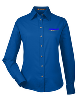 Idealease Ladies' Easy Blend™ Long-Sleeve Twill Shirt with Stain-Release