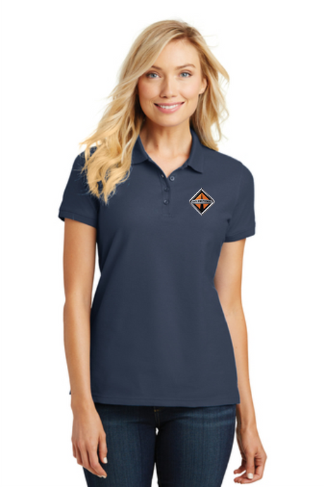 Border International Diamond Logo Ladies' Classic Pique Polo