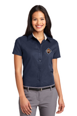 Border International Diamond Logo Ladies' Easy Care Full-Button Shirt