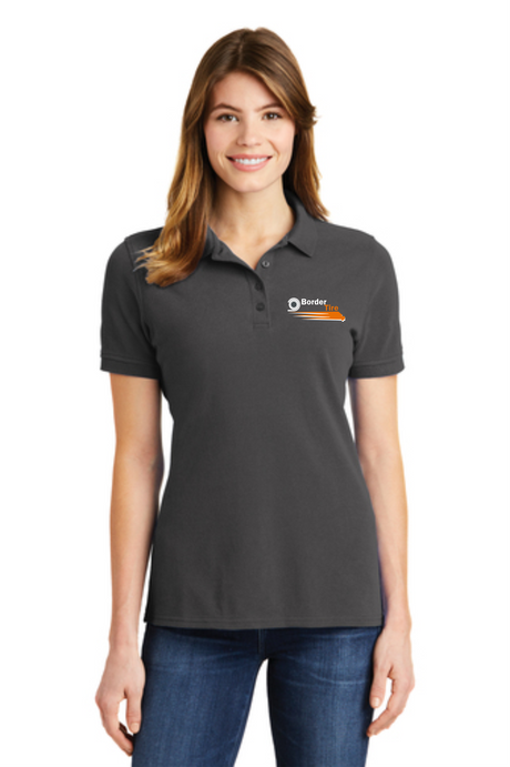 Border Tire Ladies' Ringspun Pique Polo