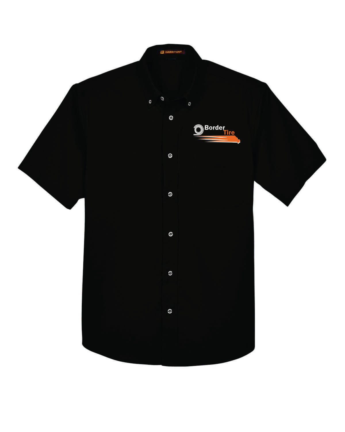 Border Tire Easy Blend™ Short-Sleeve Twill Shirt with Stain-Release