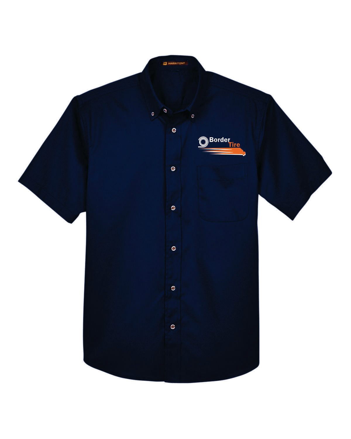 Border Tire Easy Blend™ Short-Sleeve Twill Shirt with Stain-Release