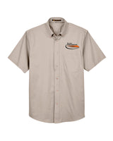 Border International Easy Blend™ Short-Sleeve Twill Shirt with Stain-Release