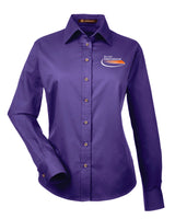 Border International Ladies' Easy Blend™ Long-Sleeve Twill Shirt with Stain-Release