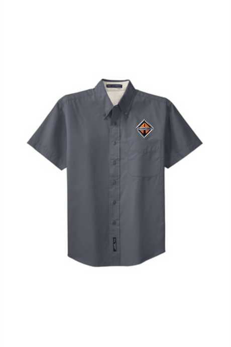 Border International Diamond Logo Easy Care Full-Button Shirt