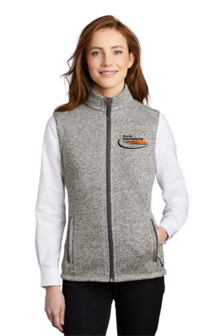 Border International Ladies Sweater Fleece Vest