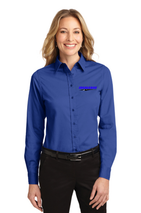 Idealease Ladies' Long-Sleeve Easy Care Full-Button Shirt